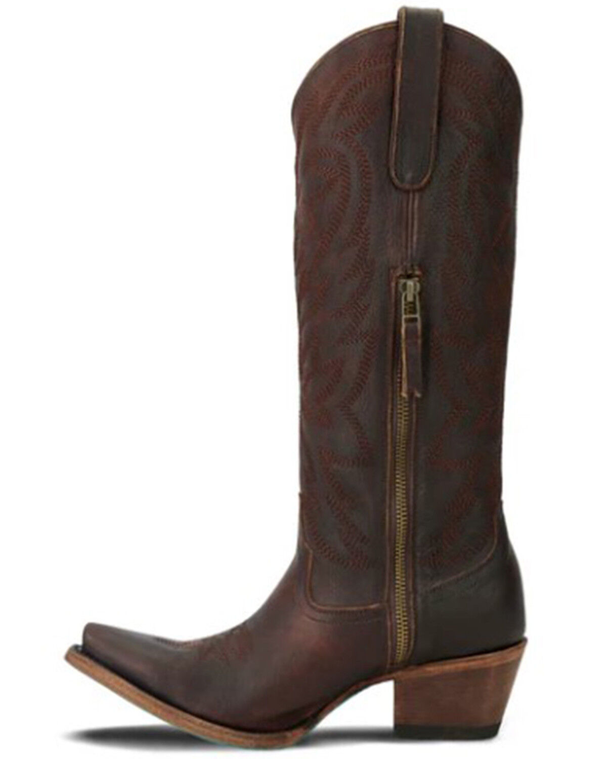 Image #3 - Lane Women's Smokeshow Tall Western Boots - Snip Toe, Cognac, hi-res