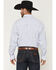 Image #4 - George Strait by Wrangler Stripe Print Long Sleeve Button-Down Stretch Western Shirt - Big, White, hi-res