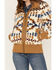 Image #3 - Pendleton Women's Foxglove Berber Mixed Print Fleece Bomber Jacket, , hi-res