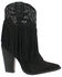Image #2 - Dingo Women's Crazy Train Leather Booties - Round Toe, Black, hi-res