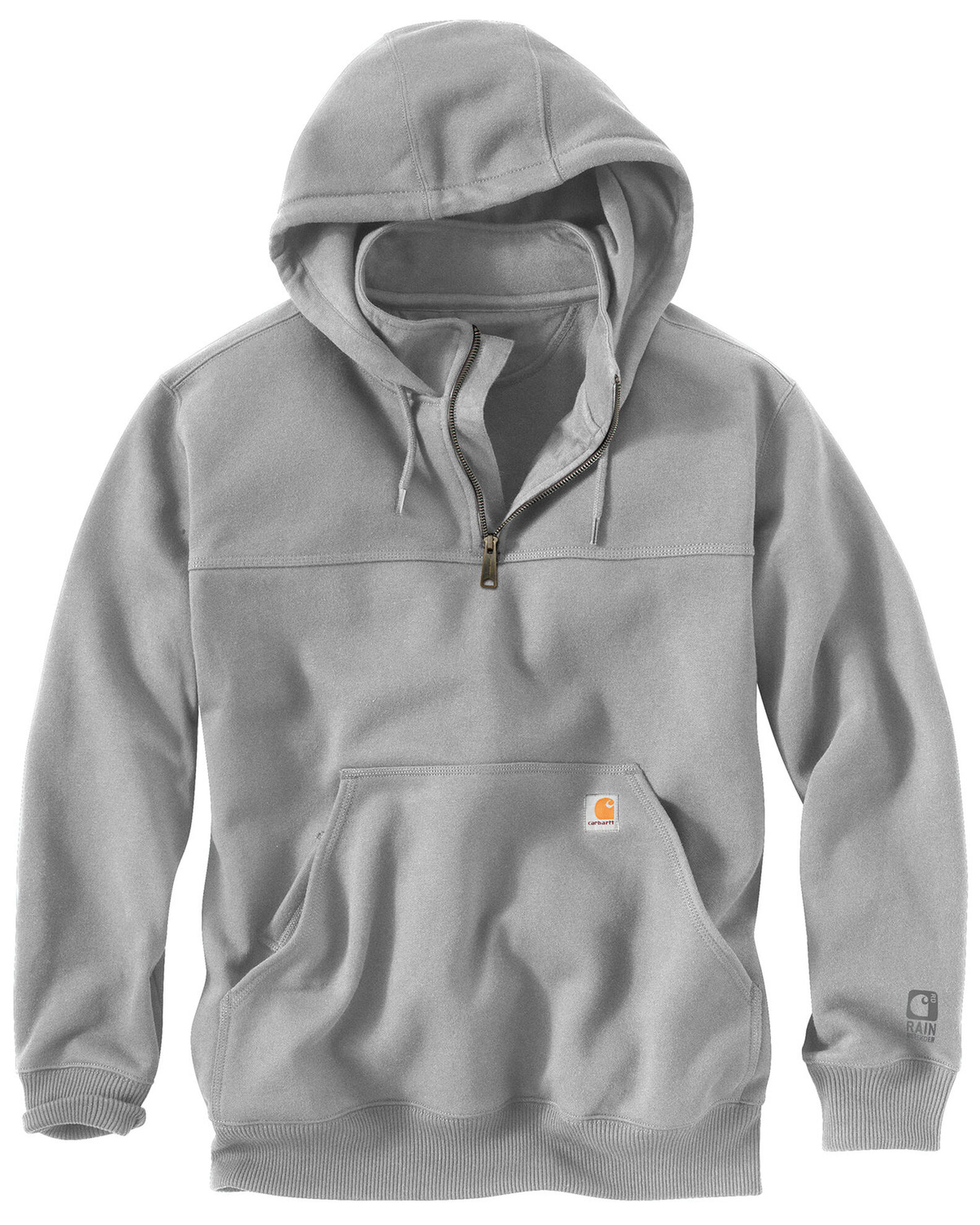 Carhartt Men's Rain Defender Paxton Hooded Zip Mock Work Sweatshirt ...