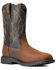 Image #1 - Ariat Men's Rigtek H20 Distressed Waterproof Work Boots - Composite Toe, Brown, hi-res