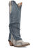 Image #1 - Dingo Women's Shabby Leather Western Boots - Snip Toe, Blue, hi-res