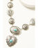 Image #2 - Shyanne Women's Station Heart Necklace, Silver, hi-res