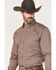 Image #2 - Resistol Men's Raddix Stripe Button Down Western Shirt, Grey, hi-res