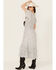 Image #4 - Stetson Women's Herringbone Midi Dress, White, hi-res