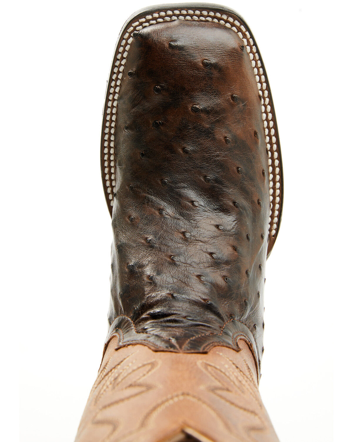 Image #6 - Shyanne Women's Mia Exotic Full Quill Ostrich Western Boots - Broad Square Toe, Chocolate, hi-res