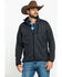 Image #1 - Stetson Men's Charcoal Fuzzy Bonded Sweater, Grey, hi-res