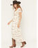Image #1 - Shyanne Women's Western Print Flutter Sleeve High-Low Midi Dress, Ivory, hi-res