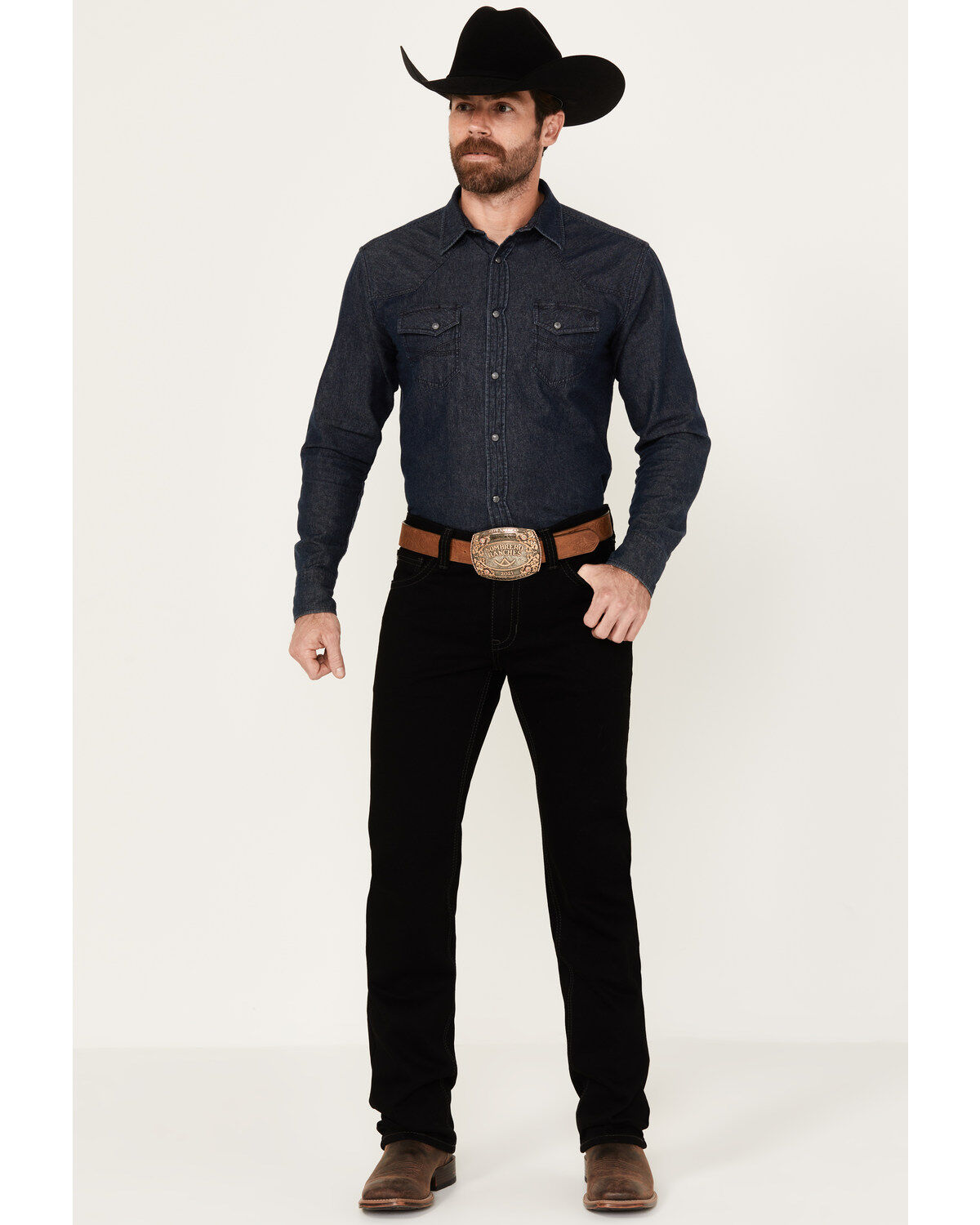 Image #3 - Rock & Roll Denim Men's Revolver Black Slim Straight Reflex Denim Jeans, Black, hi-res