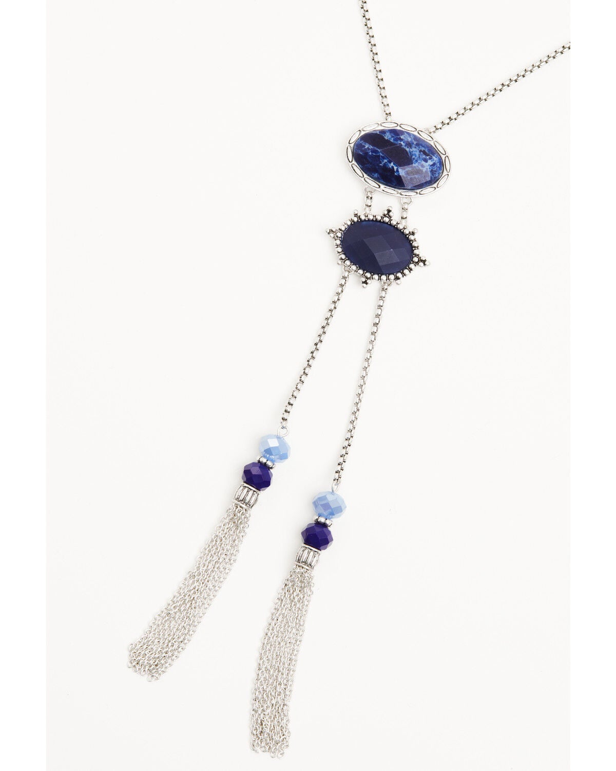 Image #3 - Lainey Wilson Women's Stone Tassel Bolo Necklace, Silver, hi-res