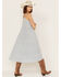 Cleo + Wolf Women's Tiered Relaxed Fit Midi Dress , Steel Blue, hi-res