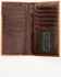 Cody James Men's Longhorn Concho Tooled Leather Rodeo Wallet, Brown, hi-res