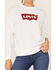Image #3 - Levis Women's White Batwind Logo Crew Sweatshirt, White, hi-res