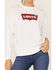 Image #3 - Levis Women's White Batwind Logo Crew Sweatshirt , White, hi-res