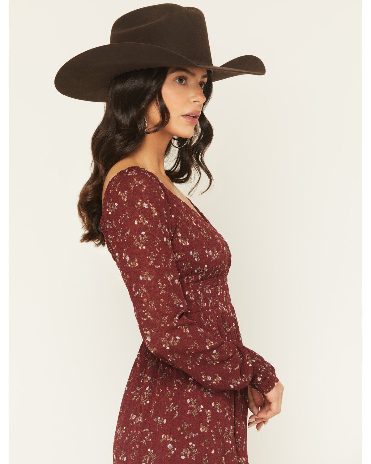 Product Name:  Idyllwind Women's Pippin Ditsy Floral Print Long Sleeve Mini Dress