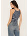 Image #4 - Shyanne Women's Marbled Yarn Sweater Tank, Dark Blue, hi-res