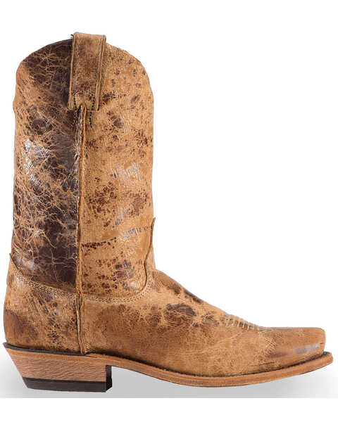 Image #2 - Justin Men's Distressed Cowboy Boots - Square Toe, , hi-res