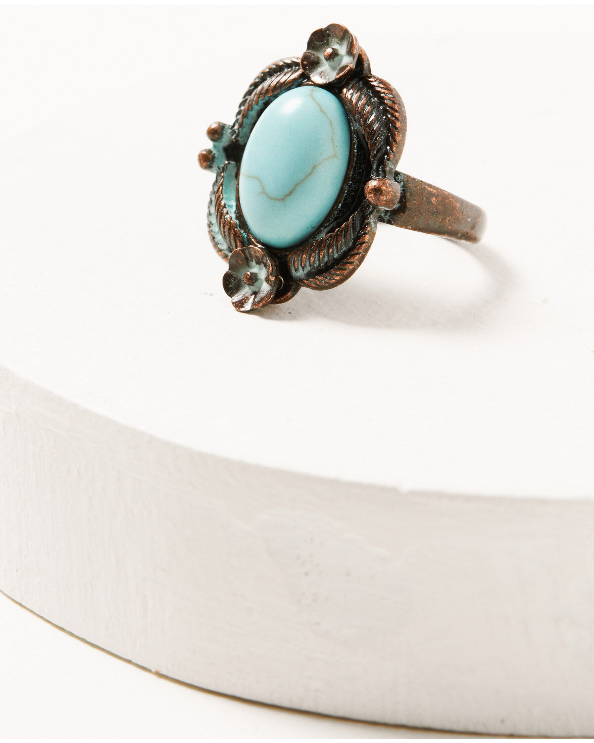 Image #2 - Shyanne Women's Bronze & Turquoise 4-Piece Ring Set, Rust Copper, hi-res