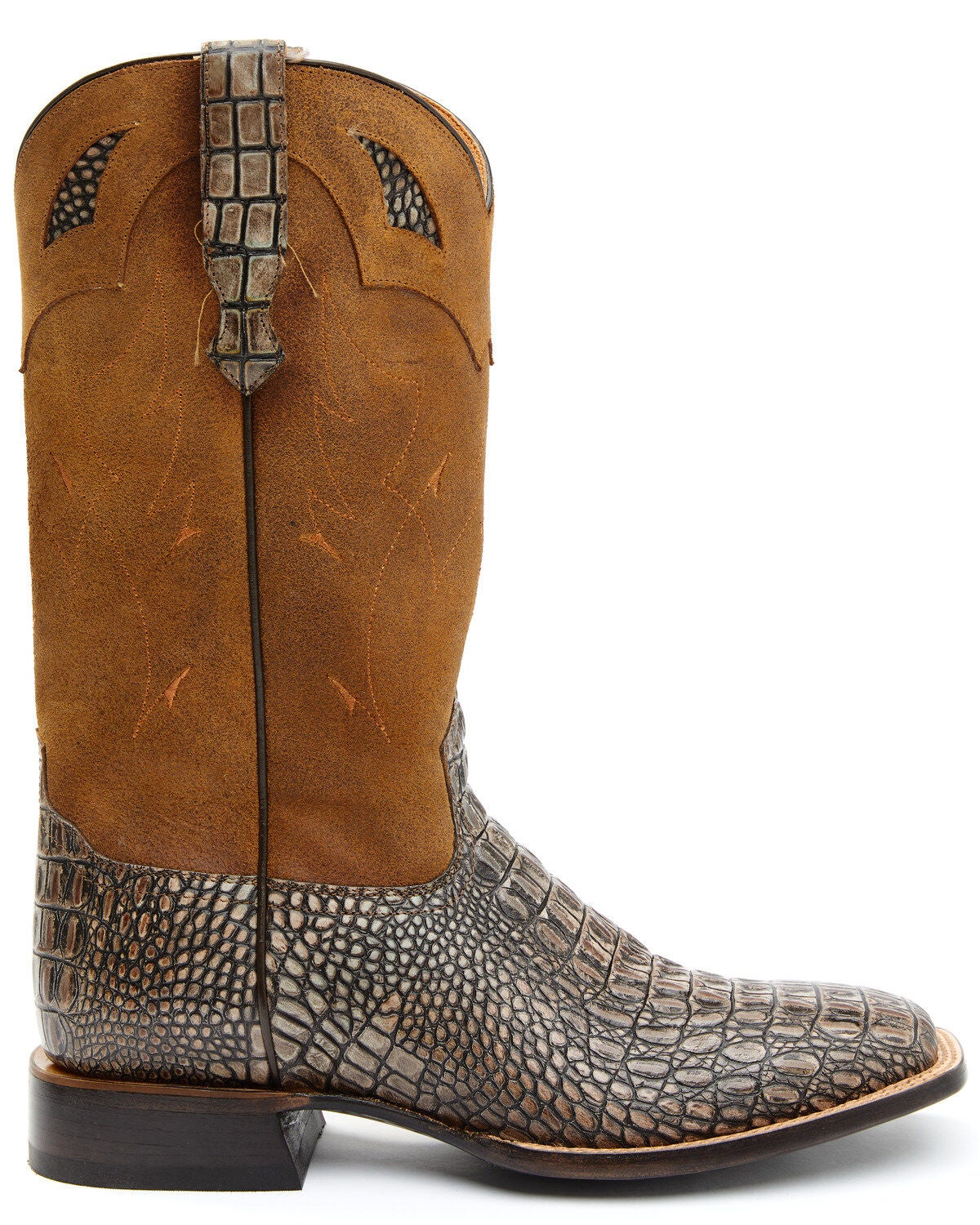 grey crocodile boots