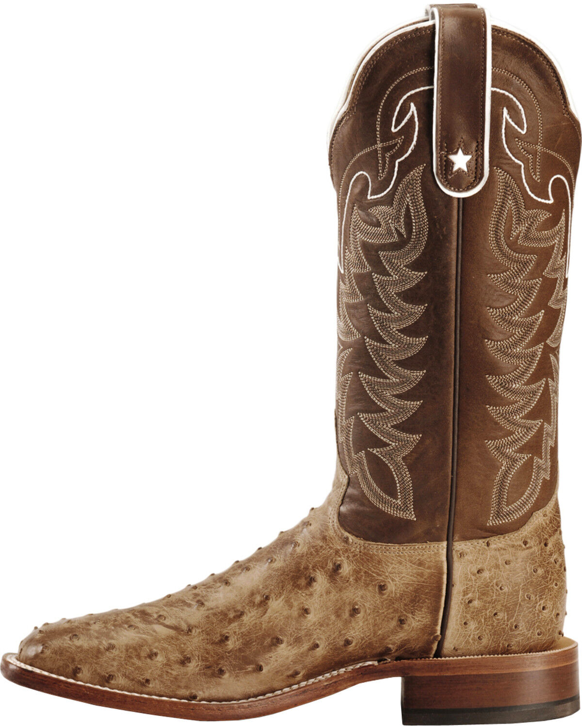 tony lama smooth ostrich square toe