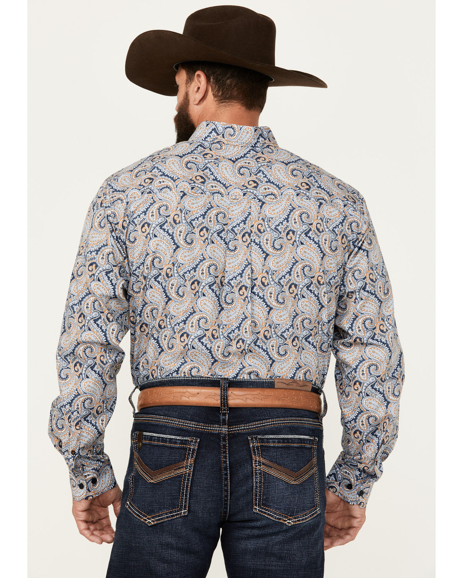Product Name:  Cinch Men's Paisley Print Long Sleeve Button-Down Western Shirt