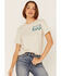 Image #1 - Cherished Girl Women's Country Born & Heaven Bound Graphic Short Sleeve Tee, Cream, hi-res