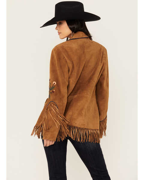 Image #4 - Double D Ranch Women's Free Country Fringe Jacket , Cognac, hi-res