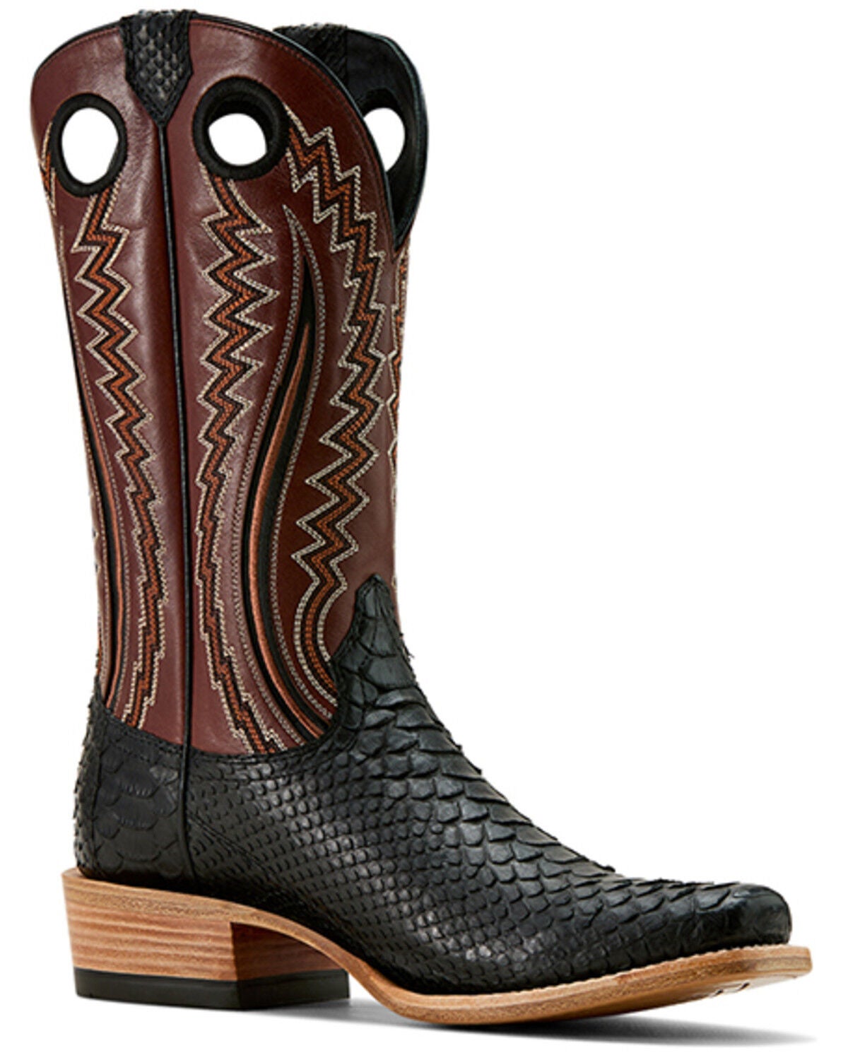 Ariat Men's Futurity Exotic Python Tall Western Boots - Square Toe, Black, hi-res