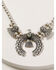 Image #2 - Shyanne Women's Mystic Summer Thunderbird Squash Blossom Necklace, Silver, hi-res