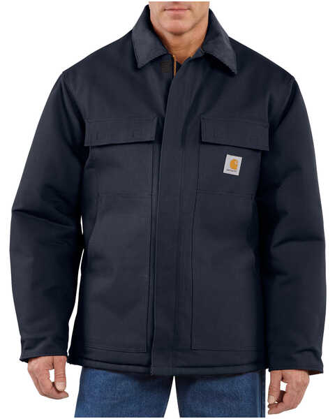 Image #2 - Carhartt Men's Traditional Duck Zip-Front Work Jacket, , hi-res