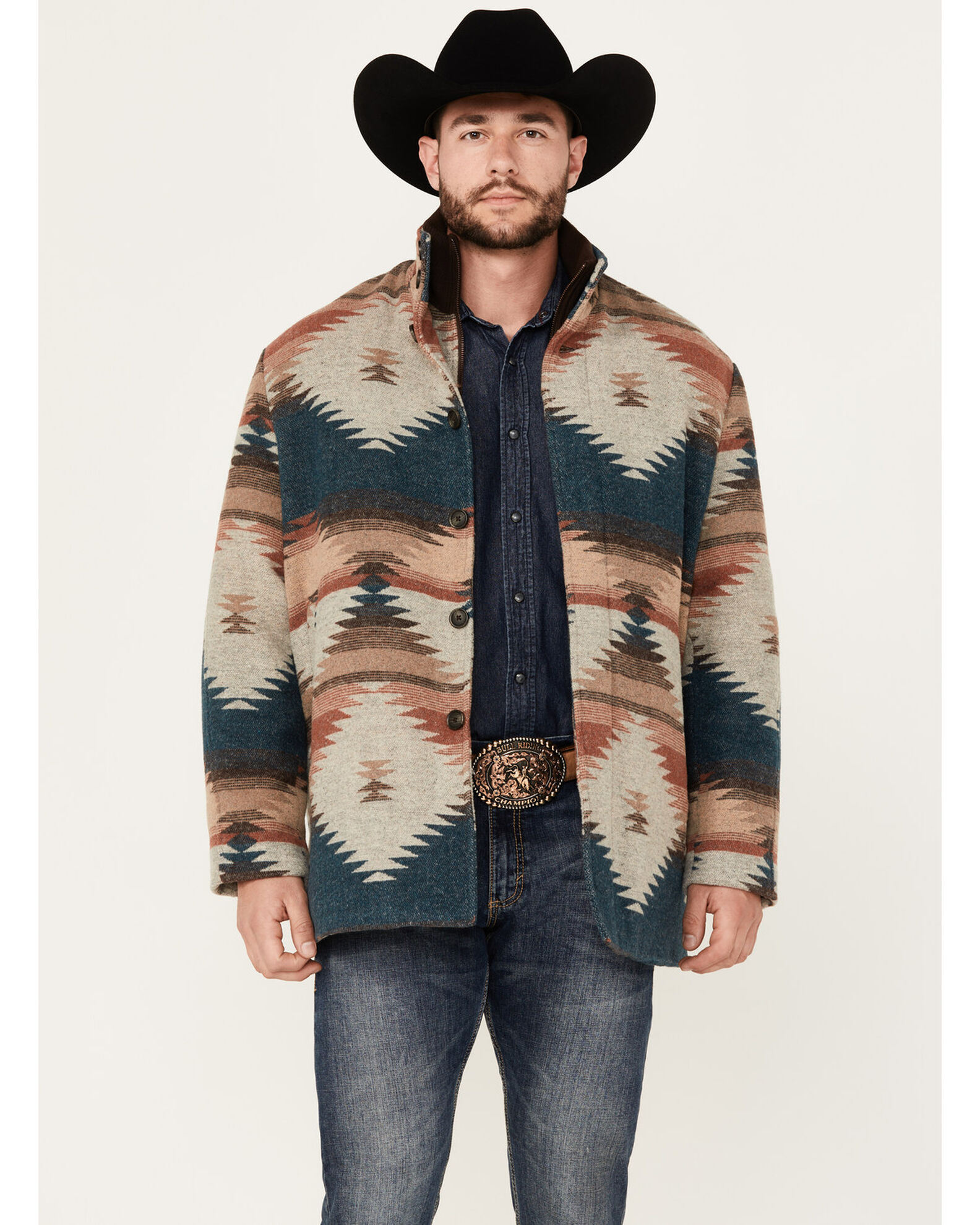 Cripple Creek Men s Southwestern Print Wool Jacket Boot Barn