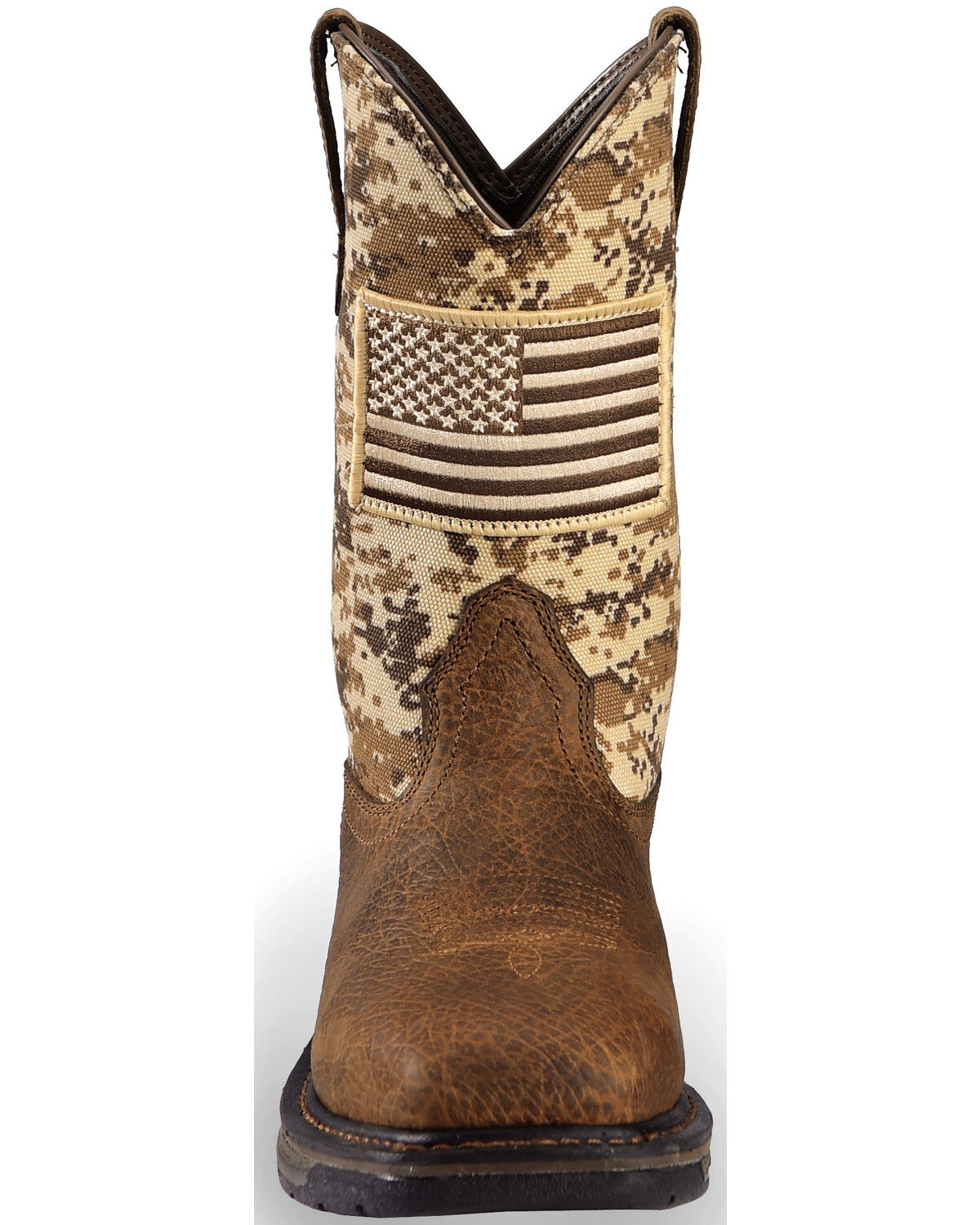 Image #4 - Ariat Men's WorkHog® Patriot Western Boots - Steel Toe, Brown, hi-res