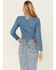 Image #4 - Levi's Women's Ophelia Corset Blouse, Dark Wash, hi-res