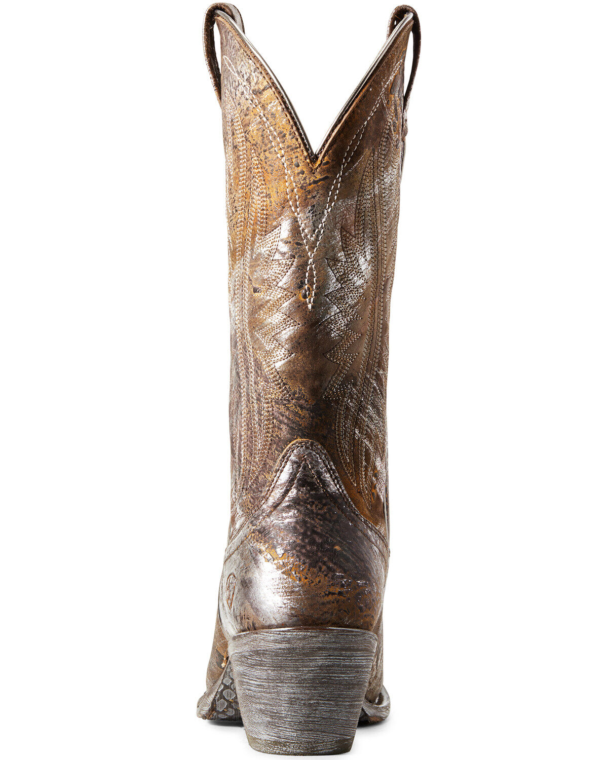 silver western boots
