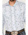 Image #3 - Rough Stock By Panhandle Men's Southwestern Dot Print Long Sleeve Pearl Snap Western Shirt, Royal Blue, hi-res