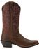 Ariat Women's Round Up Square Toe Western Boots, Brown, hi-res
