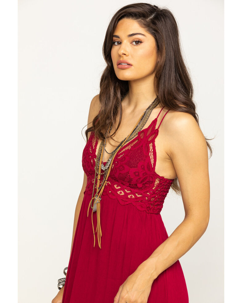 Free People Women S Adella Maxi Slip Dress Boot Barn Pretty pierced crochet lace shapes a. free people women s adella maxi slip dress
