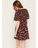 Image #4 - Idyllwind Women's Acklen Floral Print Short Sleeve Mini Dress, Wine, hi-res