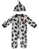 Image #1 - Wrangler Infant Boys' Cow Print Onesie Set - 2 Piece, Black/white, hi-res