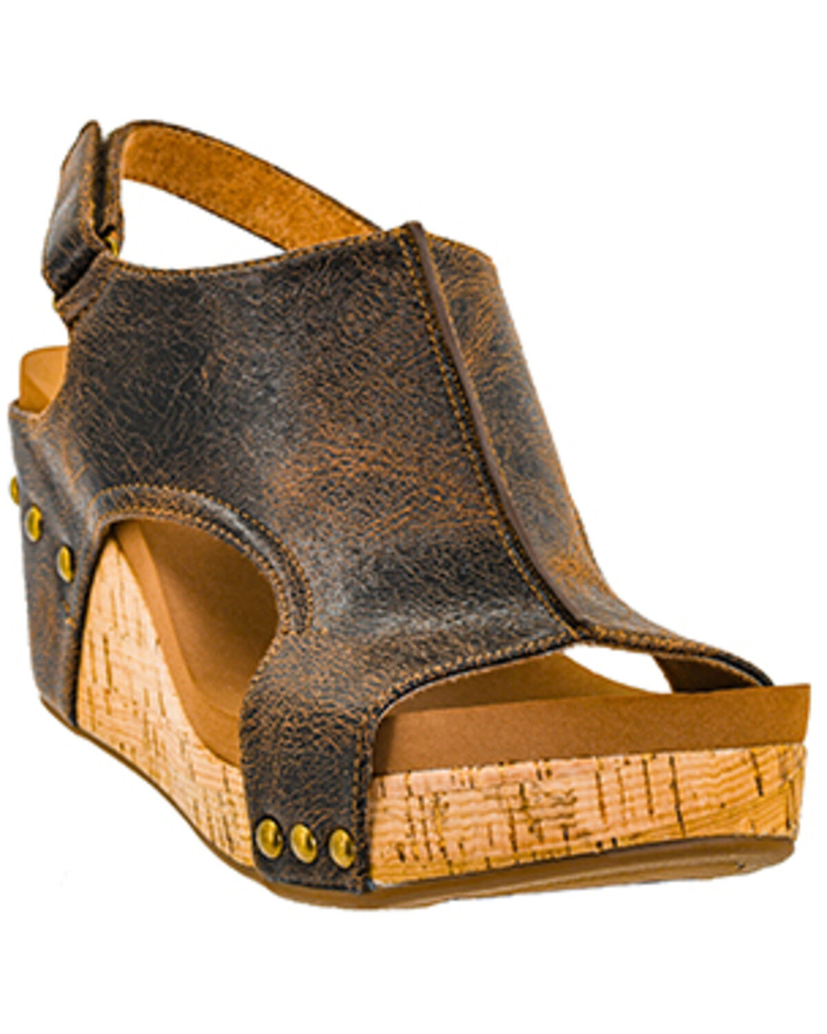 Image #1 - Corkys Women's Carley Sandals, Brown, hi-res