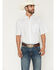 Image #1 - Ariat Men's Tenzin Medallion Print Short Sleeve Button-Down Western Shirt, White, hi-res