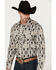 Image #2 - Rock & Roll Denim Men's Southwestern Long Sleeve Pearl Snap Stretch Western Shirt, Sand, hi-res