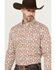 Image #2 - RANK 45® Men's Lagos Southwestern Print Long Sleeve Button-Down Performance Stretch Western Shirt, Ivory, hi-res