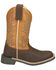 Image #2 - Smoky Mountain Boys' Adobe Western Boots - Broad Square Toe, Brown, hi-res