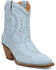 Image #1 - Dingo Women's Precious Western Booties - Snip Toe, Blue, hi-res