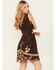 Image #3 - Shyanne Women's Embroidered Tulle Mini Dress, Chocolate, hi-res
