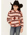 Image #1 - Shyanne Girls' Bailey Po Southwestern Print Polar Fleece Hoodie, , hi-res