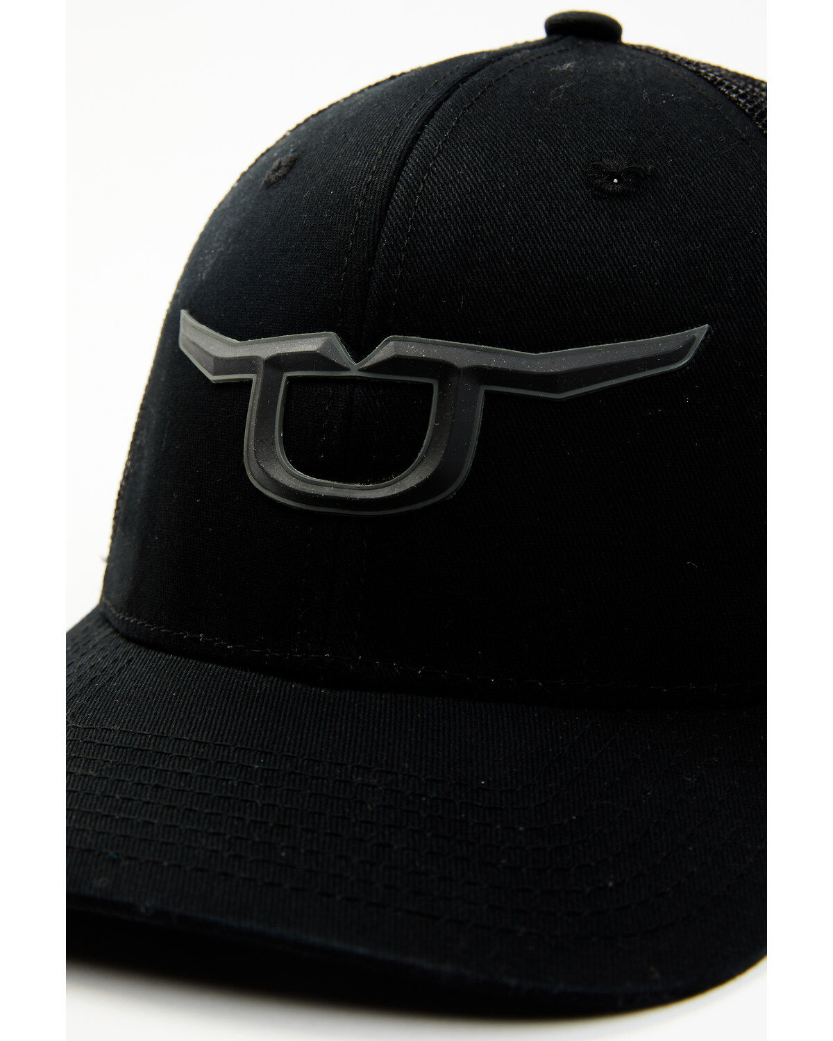 Image #2 - RopeSmart Men's Steerhead Logo Mesh-Back Ball Cap, Black, hi-res