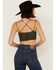 Image #4 - Wishlist Women's Strappy Lace Applique Scallop Lace Bralette, Olive, hi-res